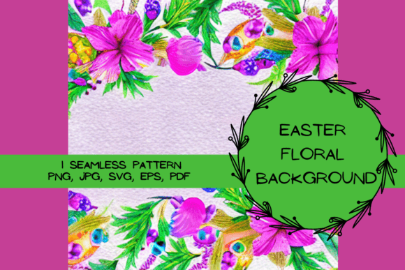 Easter Floral Background