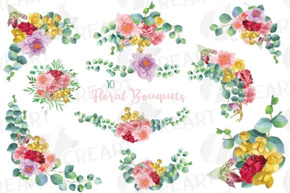 Floral Eucalyptus Bouquets Wedding Decor