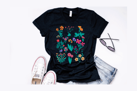 Flower Botanical Floral T-Shirt Design
