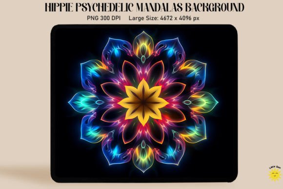 Laser Symmetrical Floral Mandala