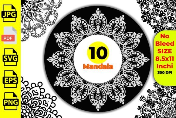 Mindful Floral Mandala Coloring Pages