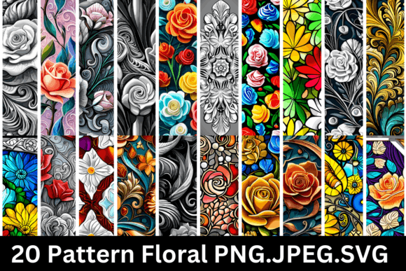 Pattern Floral Illustration 20 Design V2