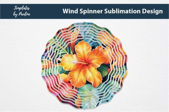 Tropical Floral Wind Spinner Sublimation